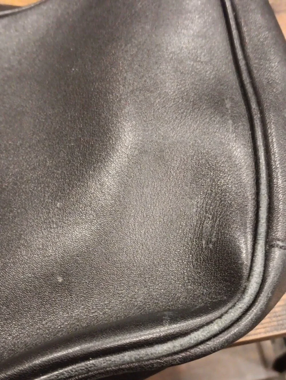 Vintage Coach Legacy West Zoe Black Leather Hobo Bag 9342